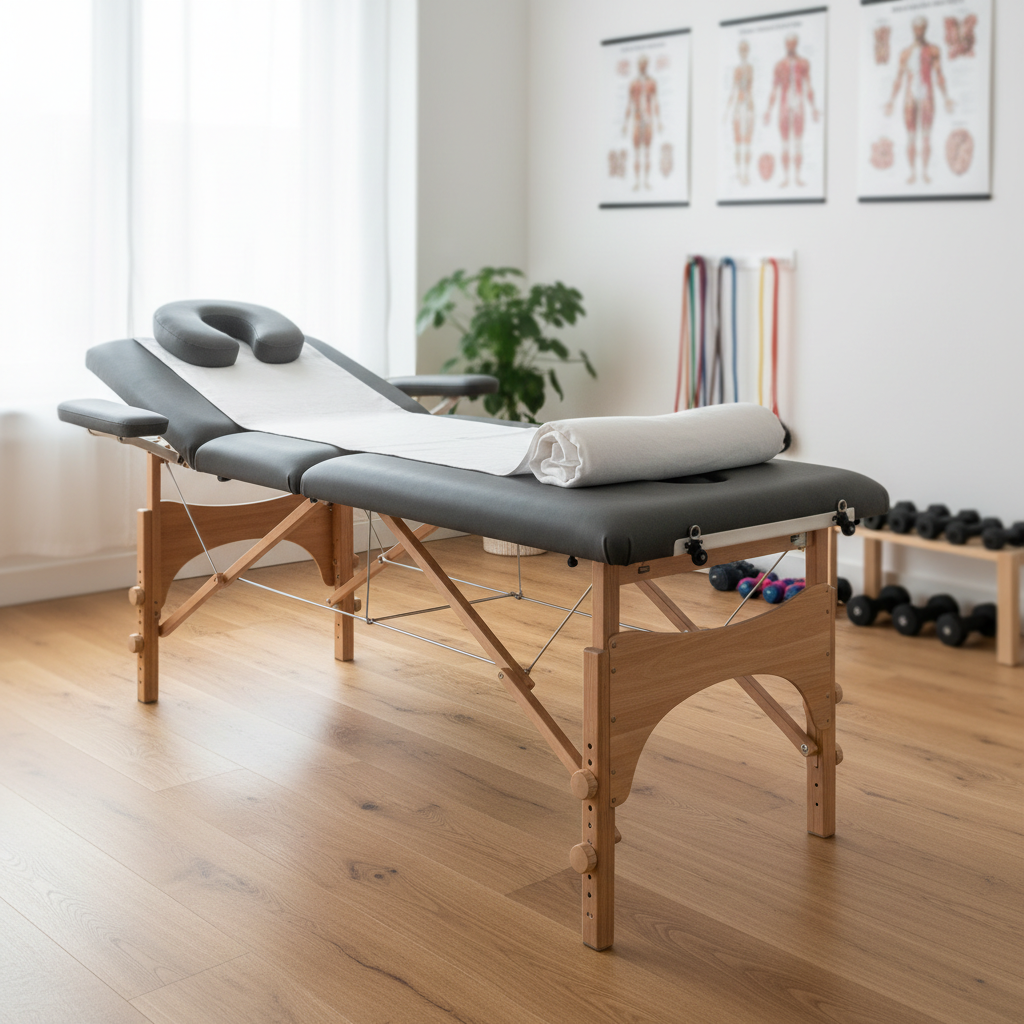Realistische foto passend bij Professionele behandeltafels voor kinesitherapie: kwaliteit en comfort