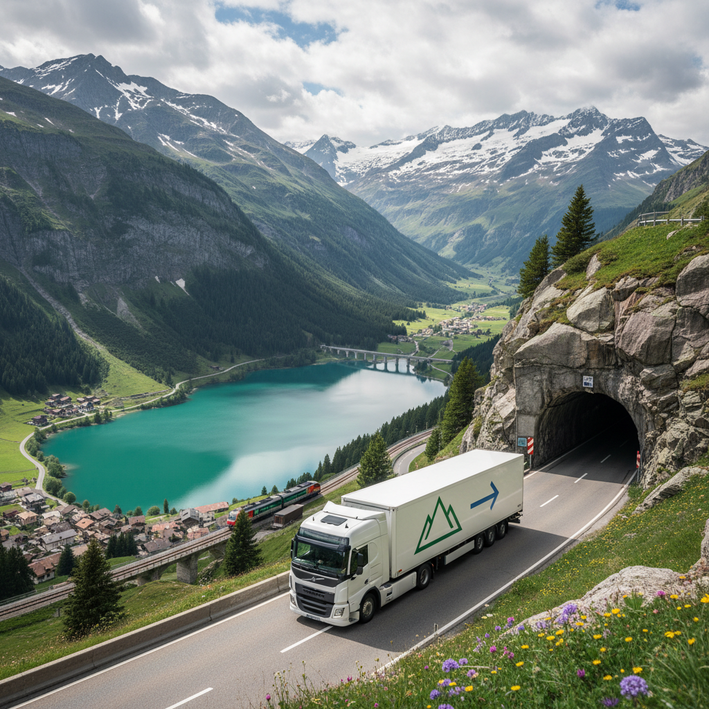 Realistische foto passend bij Transport vers et depuis la Suisse : votre partenaire logistique de co